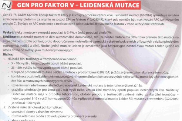 Gen pro faktor V